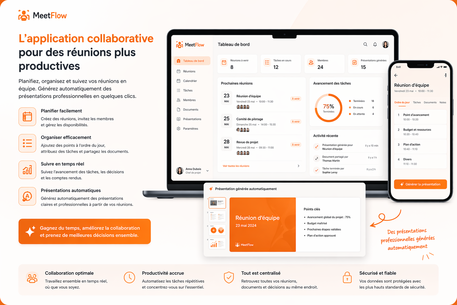 Système de gestion de réunions — Solinnova